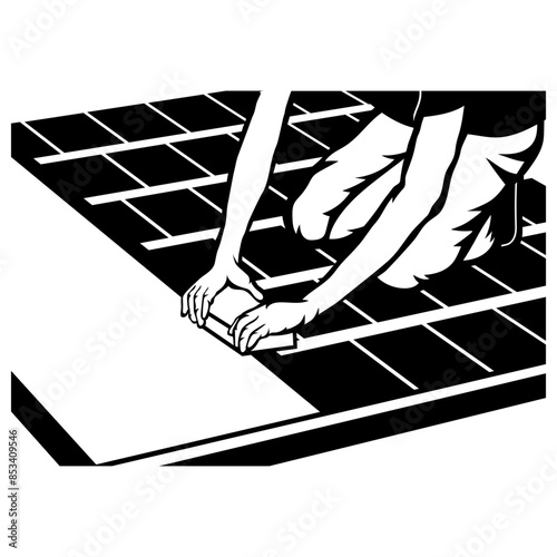 Tile Laying Mason Masonry