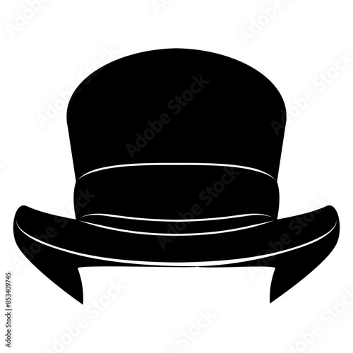 Top Hat Worn By Man