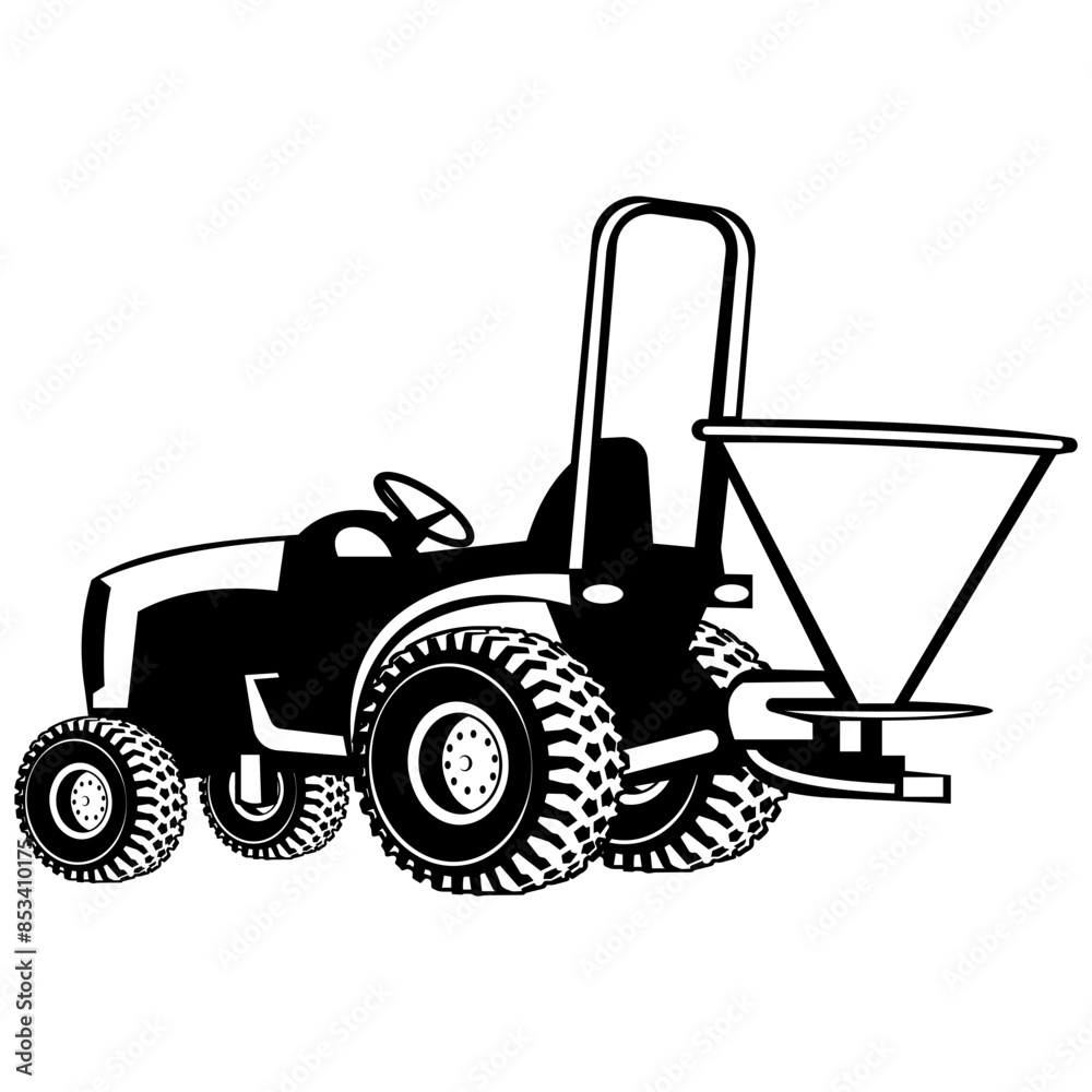 Naklejka premium Tractor Spreader