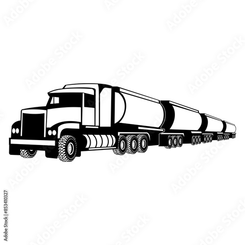 Train Truck Oil Truck