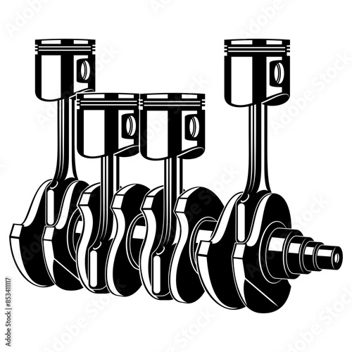 V Engine  Pistons