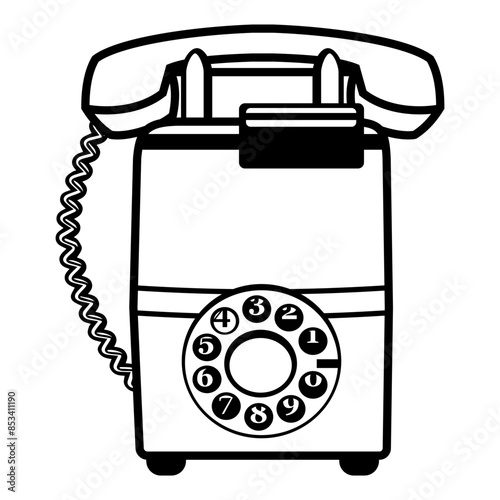 Vintage Bulb Rotary Phone