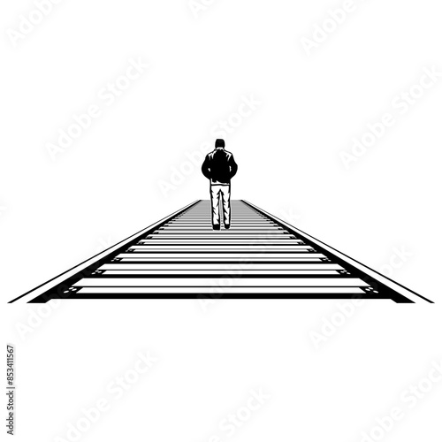 Walking On Rail Tracks