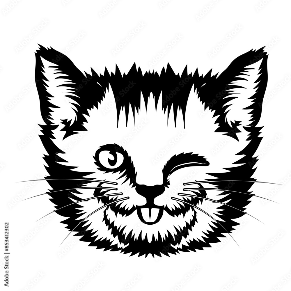Obraz premium Winking Cat