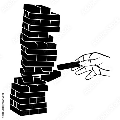 Wooden Blocks  Stacking Game Game Blocks Wooden Blocks