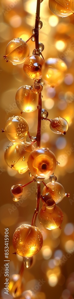 Yellow berries on an abstract background. Yellow berries on an abstract background.