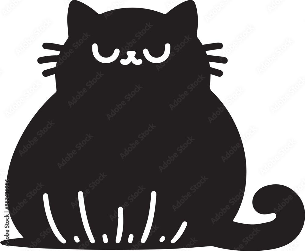 Adobe Illustrator Artwork of cat silhouette Adobe Illustrator Artwork of cat silhouette