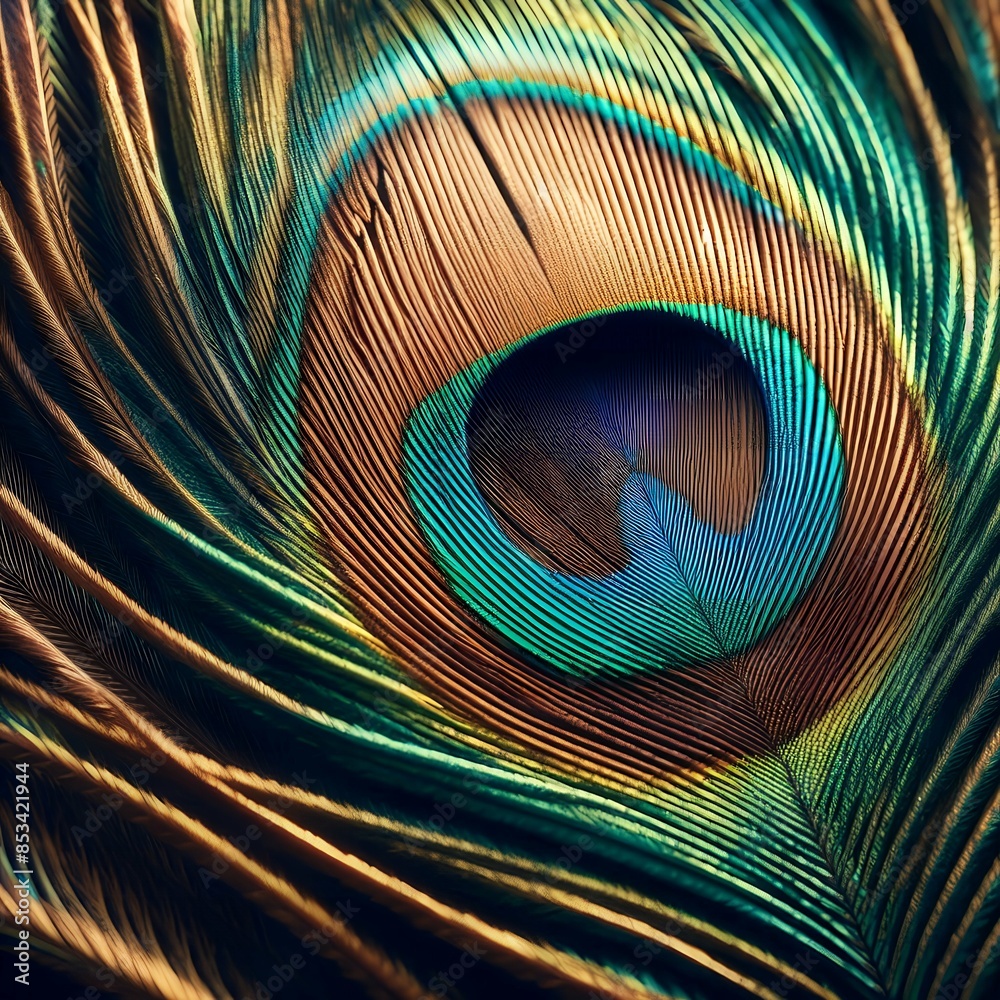 Obraz premium peacock feather background