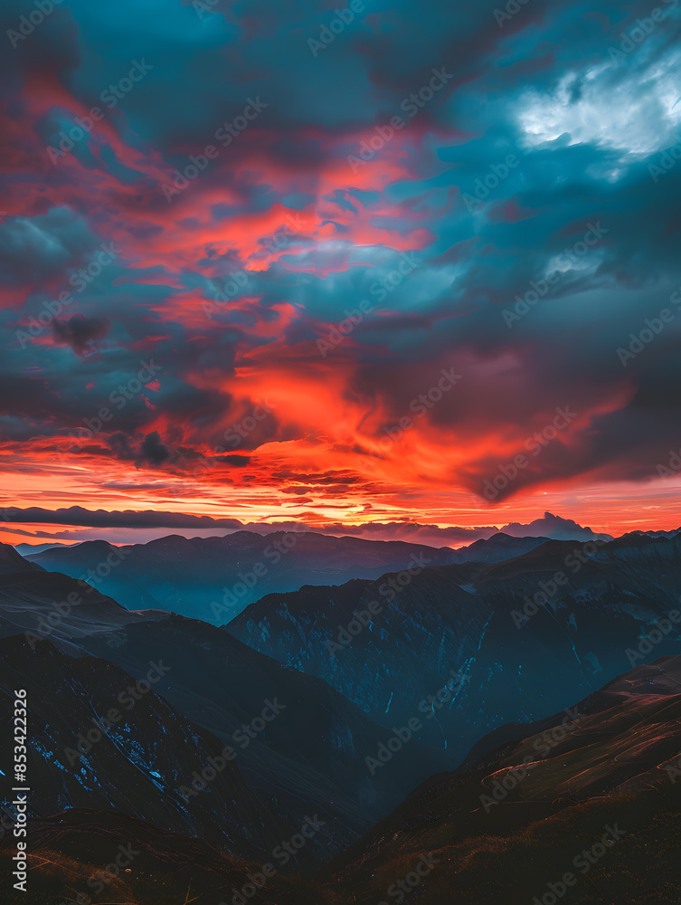 Fototapeta premium the vast sky and beautiful atmosphere