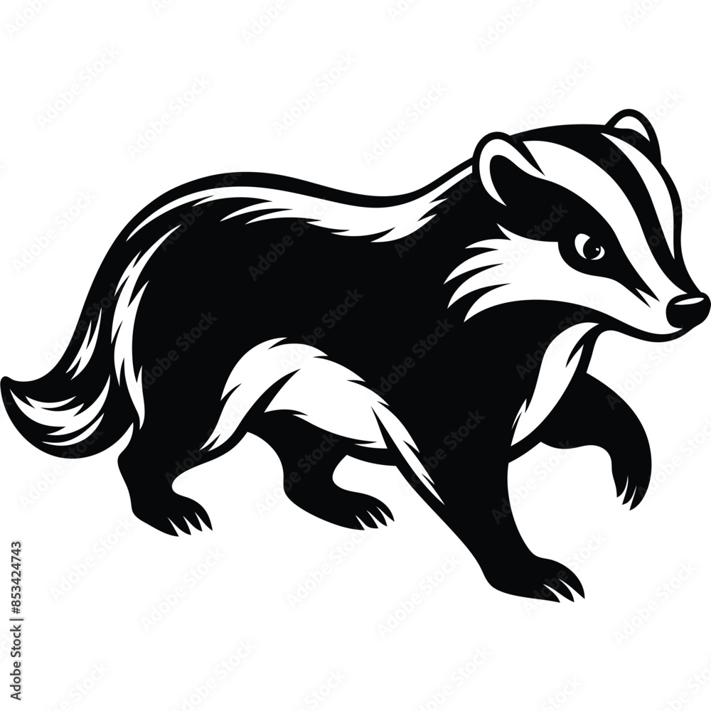 Badger logo shape vector Badger logo shape vector