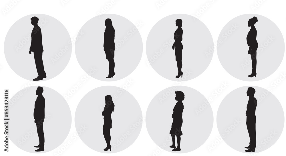 business people silhouette