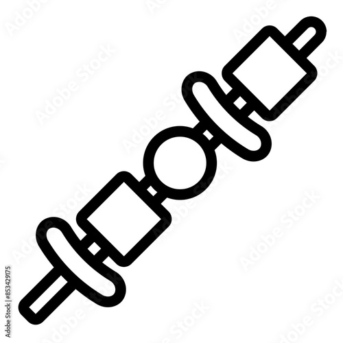 Barbeque skewer icon
