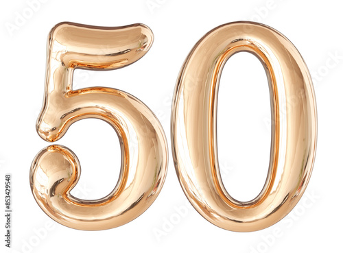 Rose Gold number 50