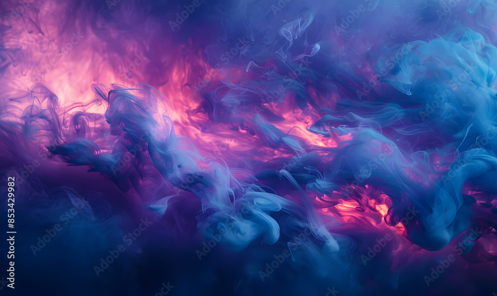 Fototapeta premium Abstract white smoke or steam swirls