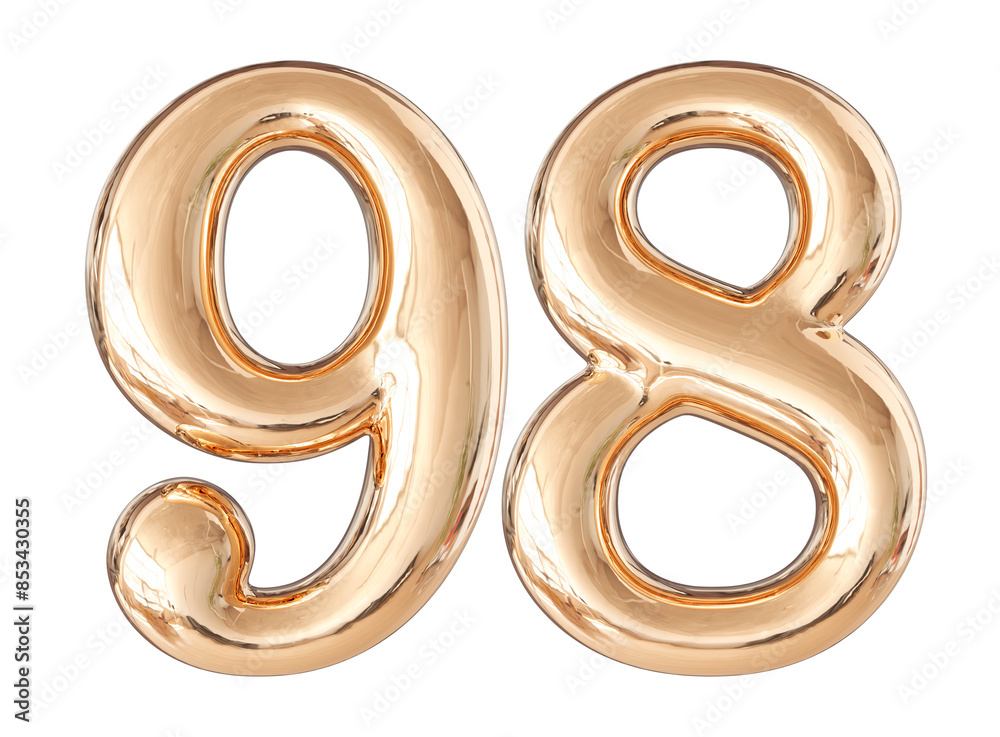 Rose Gold number 98 Rose Gold number 98