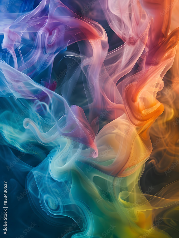 Obraz premium Abstract white smoke or steam swirls