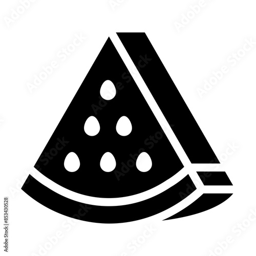 Slice Watermelon Fruit icon