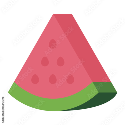 Slice Watermelon Fruit icon