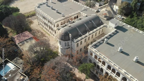 Aerial View of Lebanese University School of Fine Arts in Furn Shebbak, a neighborhood in Beirut.