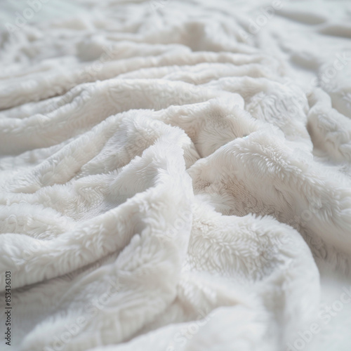 Soft White Velvet: Bridal Fabric Close-Up - Luxurious Texture, Minimal Backdrop - Elegant Wedding Textures - Warm and Plush Visuals - High-Quality Bridal Velvet Imagery