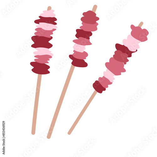 Sate Food illustration, Satay Indonesian Foods, Culinary Food