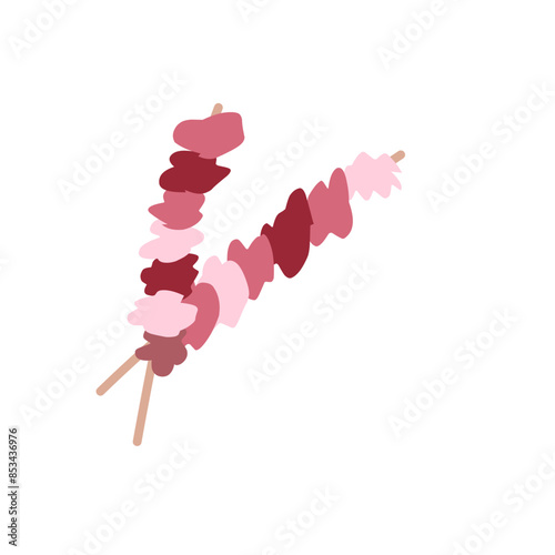 Sate Food illustration, Satay Indonesian Foods, Culinary Food