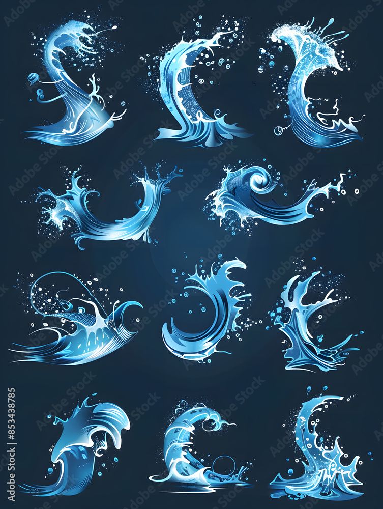 fresh water splashes