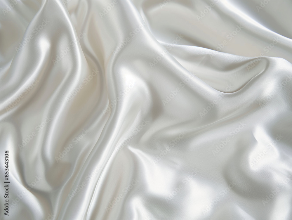 Elegant Silk Fabric: Bridal White Shine - Close-Up Texture, Minimal Background - Luxurious and Reflective Wedding Material - High-Quality Silk Detail - Stunning Bridal Design Elegant Silk Fabric: Bridal White Shine - Close-Up Texture, Minimal Background - Luxurious and Reflective Wedding Material - High-Quality Silk Detail - Stunning Bridal Design