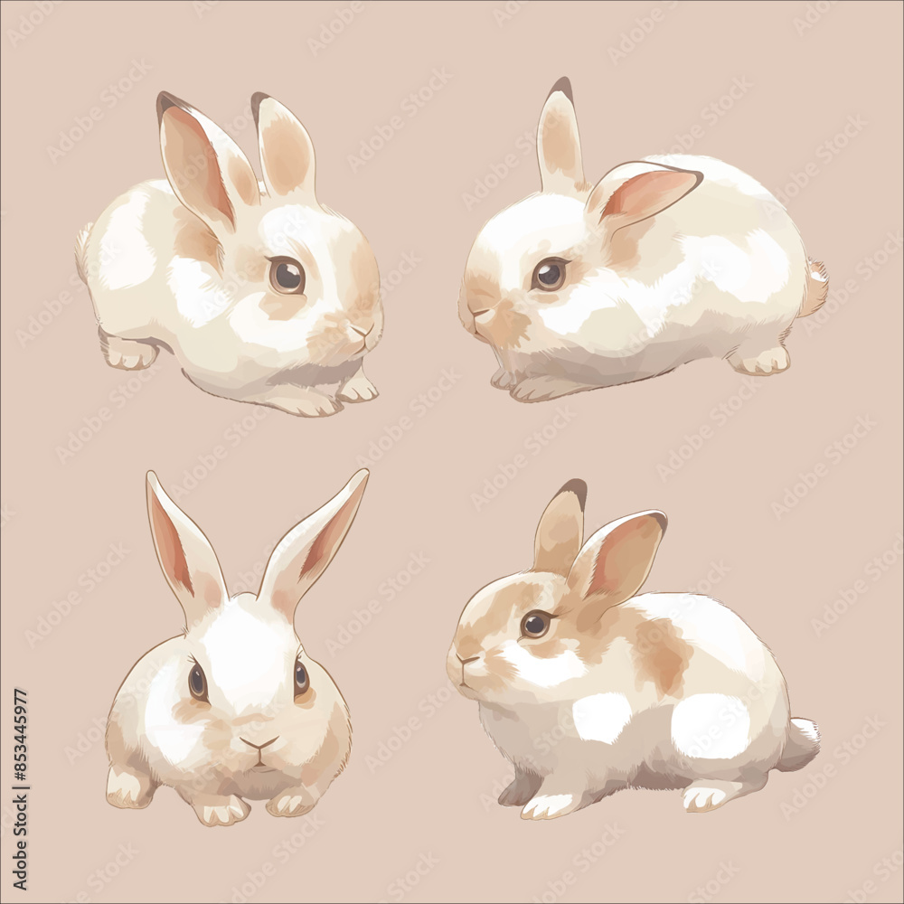 Obraz premium Cute and Fluffy Rabbit