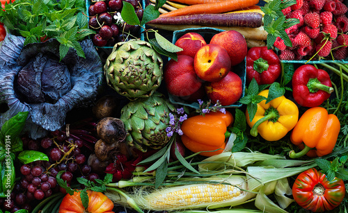 Vegetables and fruits - Summer produce 