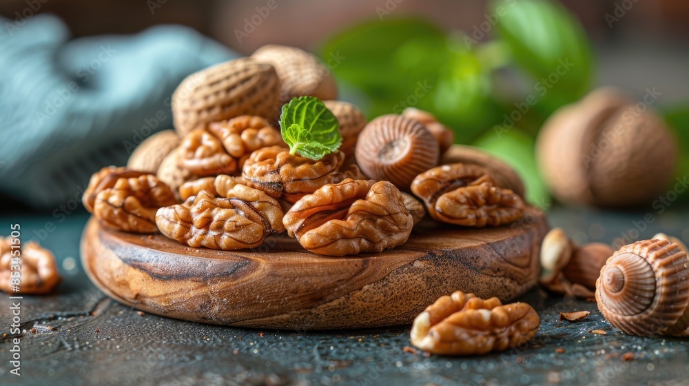 nuts and shells HD 8K wallpaper Stock Photographic Image  