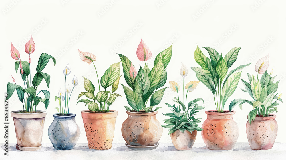 Obraz premium Potted Greenery