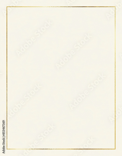 Gold frame with blank background, vector, picture, invitation, announcement
