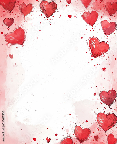 valentine background with hearts
