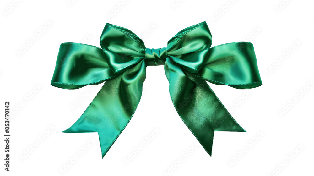 Decorative green bow isolated on transparent background PNG Decorative green bow isolated on transparent background PNG