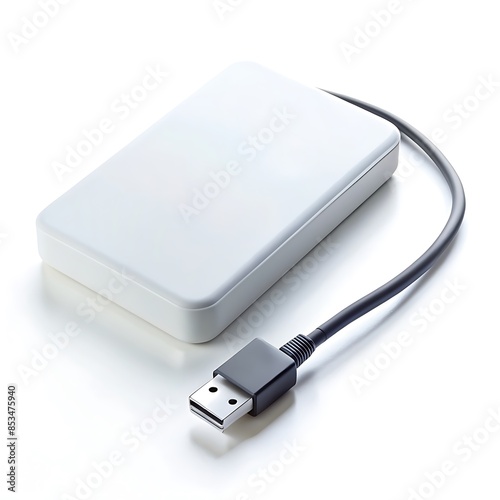 External Hard Drive with USB Cable.