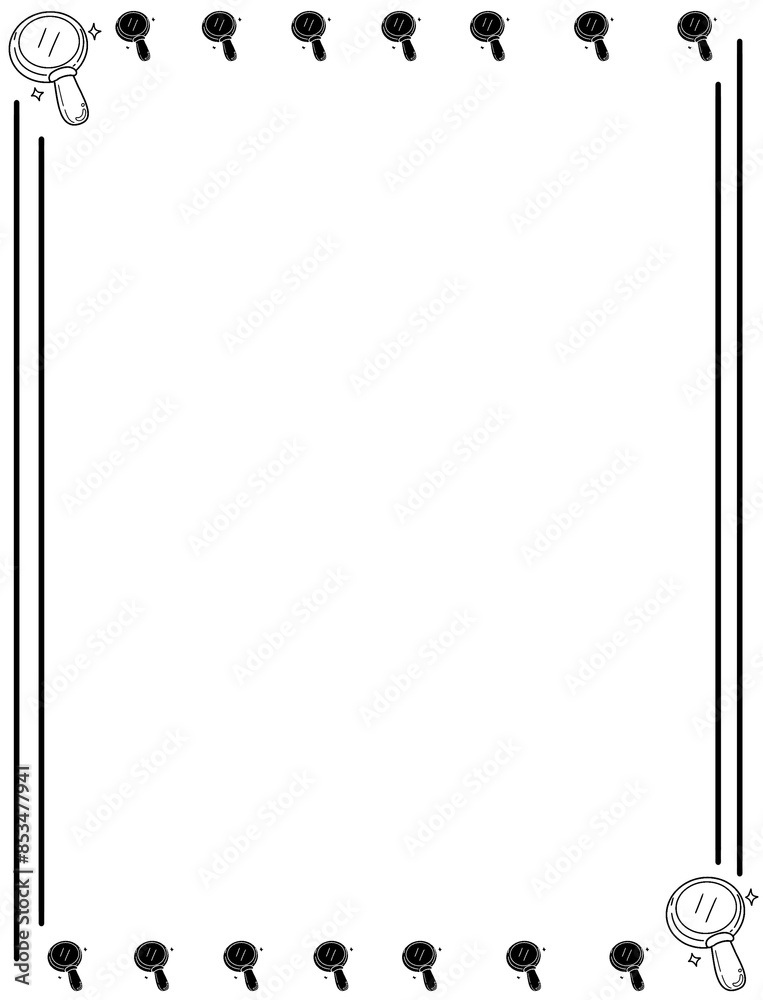 Border frame for back to school 