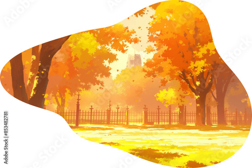 autumn park background photo