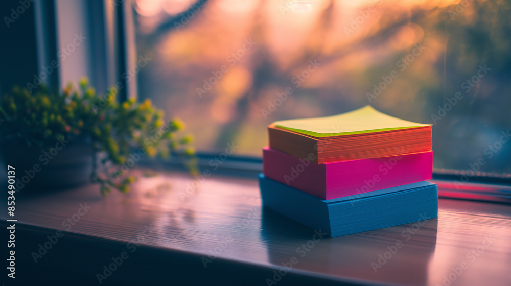 Mapping the Plan Sticky Notes Chart a Course for Business Success