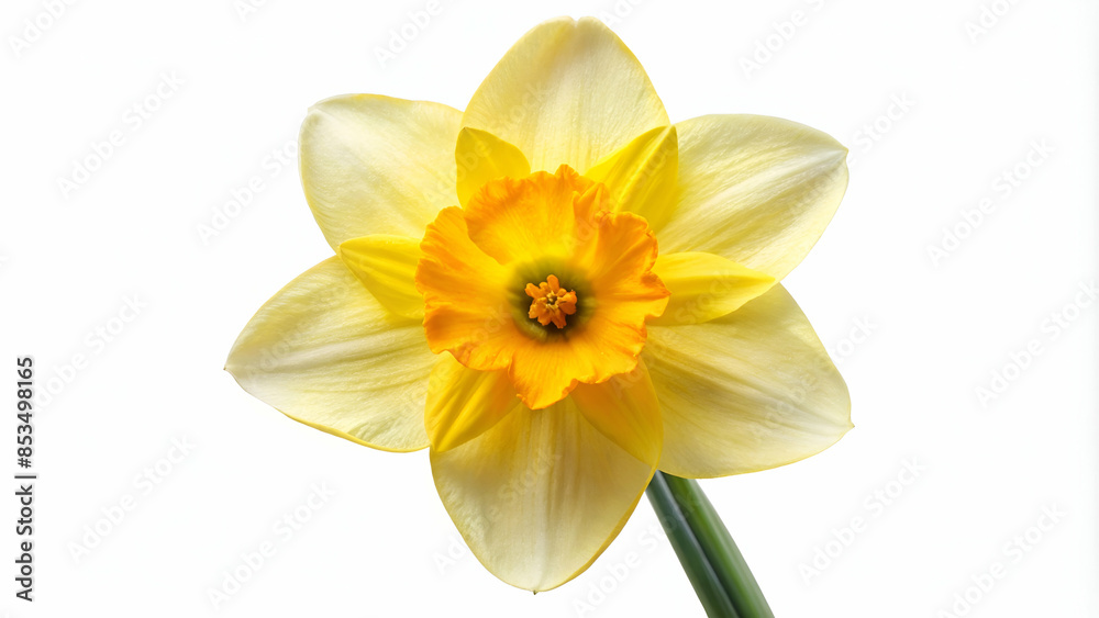 Daffodil flower or narcissus isolated on white background Daffodil flower or narcissus isolated on white background