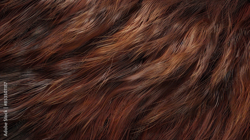 Horse fur texture, smooth brown with detailed strands, Photorealistic, High-resolution Horse fur texture, smooth brown with detailed strands, Photorealistic, High-resolution