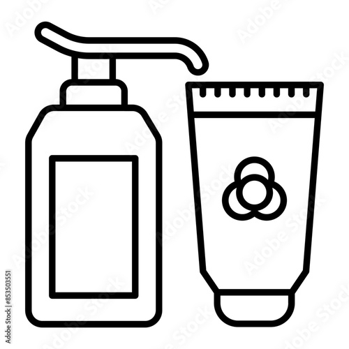 Skin moisturizer icon. outline icon