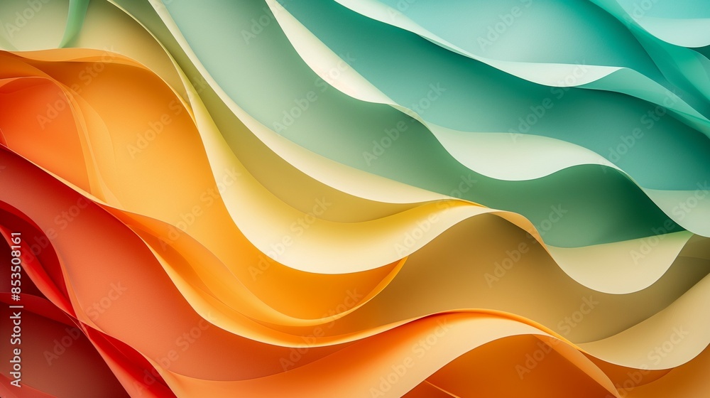 abstract colorful background with waves