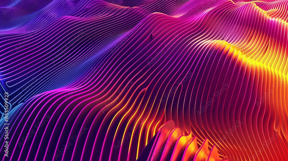 abstract lines background gradient in cyberpank style abstract lines background gradient in cyberpank style