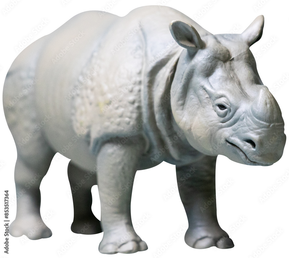 Fototapeta premium rhinoceros isolated on transparent background