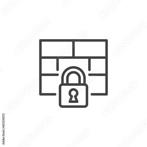 Authentication Gateway line icon