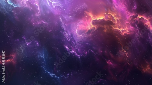 arafed image of a colorful galaxy with stars and a nebula