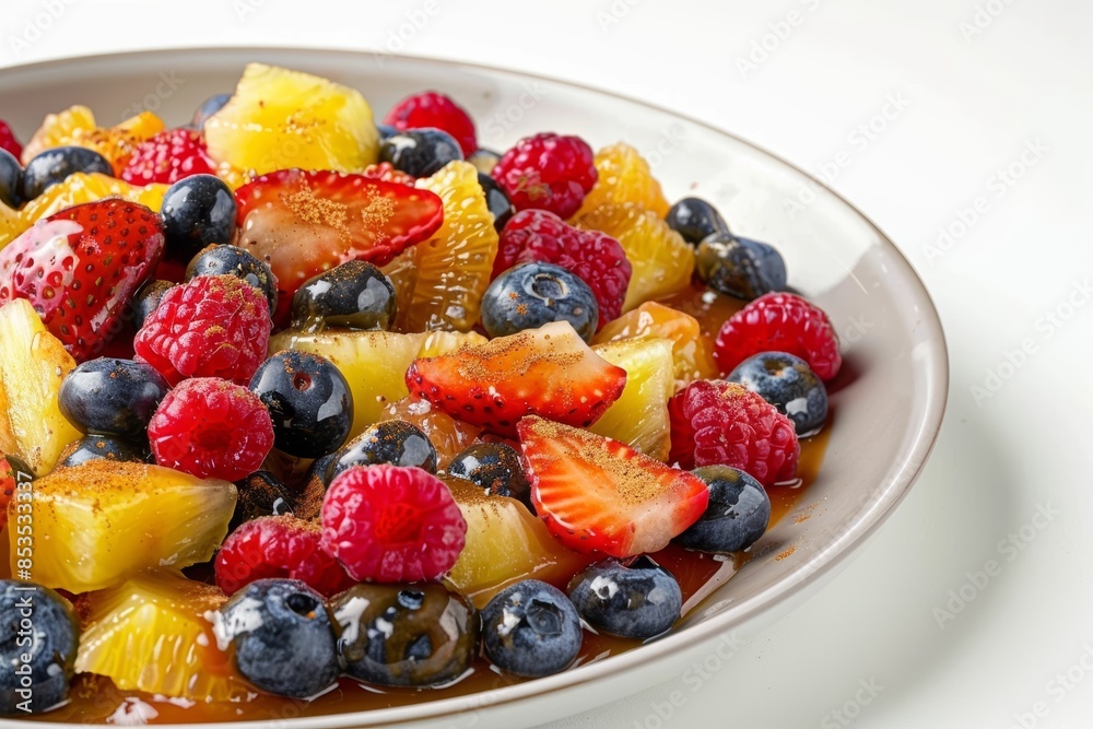 Appetizing Caramel Orange Fruit Salad with a Burst of Caramel Sauce Appetizing Caramel Orange Fruit Salad with a Burst of Caramel Sauce