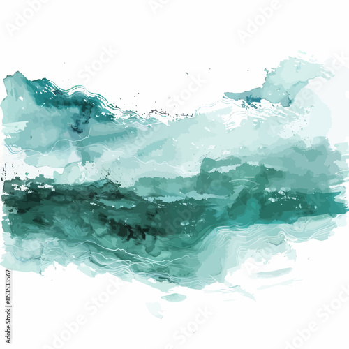 Abstract Ocean Wave Art