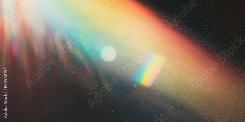 Abstract Light Leak with Rainbow Flare photo